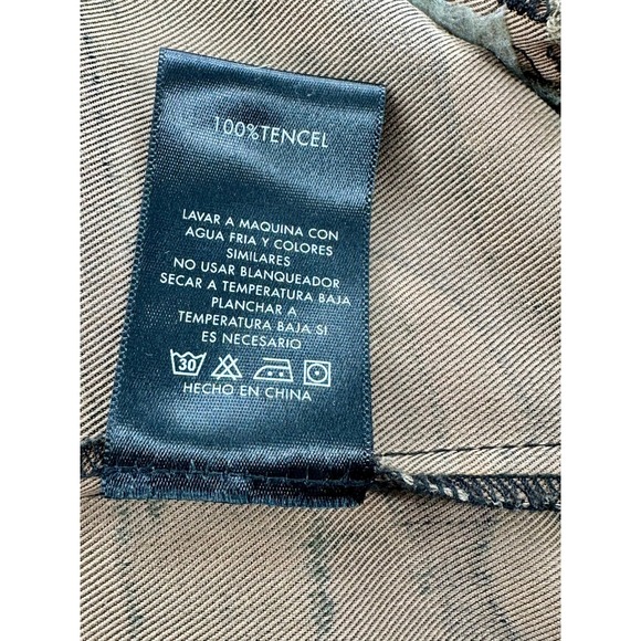 Dear John Camouflage Bomber Jacket Full Zip Utility Pockets Ribbed Cuffs - Picture 6 of 6